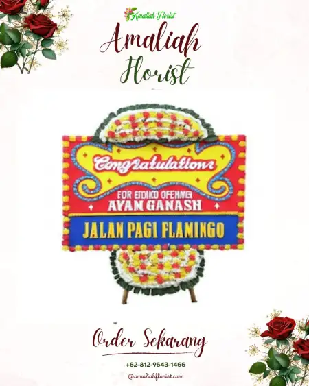 Sewa Papan Bunga Gedung Meneng